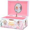 Giggle & Honey Musical Fairy Jewelry Box for Girls - Kids Music Box with Spinning Fairy and Mirror, Princess Birthday Gifts for Little Girls, Childrens Jewelry Boxes for Ages 3-10 - 6 x 4.7 x 3.5 in