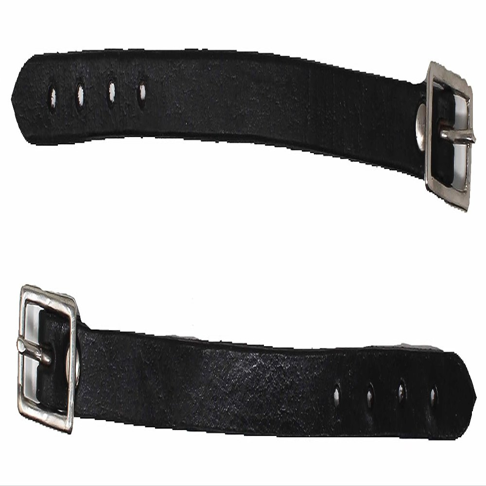 CHALLENGER Horse Western Saddle Fender Replacement Contoured Hobble Strap Black 52HS03BK