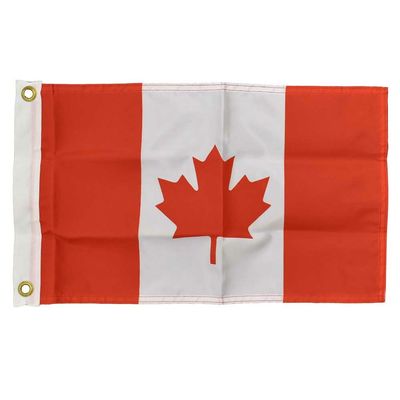 Boat Courtesy Flag Canada 0.91331 | Red White Nylon