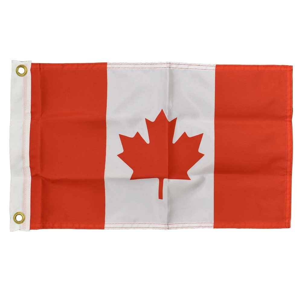 Boat Courtesy Flag Canada 0.91331 | Red White Nylon