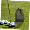 Sosoport 3pcs Mesh Drawstring Golf Ball Bag Storage Pouch for Tennis Sports Balls Breathable and Lightweight view 4
