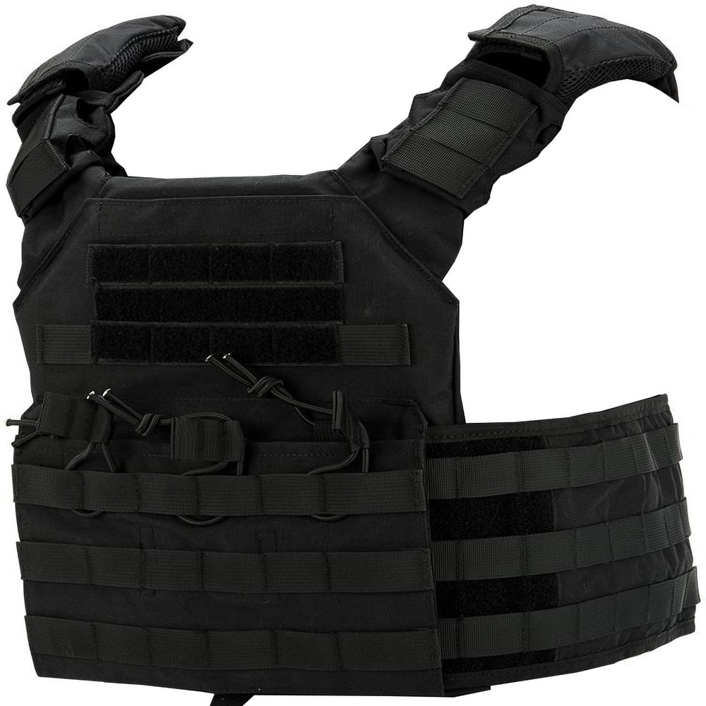 Evike Airsoft - Matrix Level-2 Tactical Vest with Integrated Mag Pouches (Color: Black)