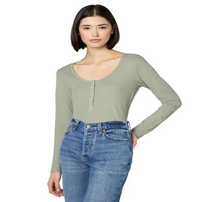 WR LS THRML SNAP HNLY:SAGE, M,