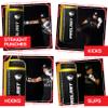 PROLAST 4Ft 135Lb XL Heavy Punching Boxing Bag for Adults, MMA, Martial Arts, Muay Thai, Kicking, Strength Training Equipment, Filled, New Edition Logo, Black and Yellow view 2