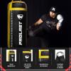PROLAST 4Ft 135Lb XL Heavy Punching Boxing Bag for Adults, MMA, Martial Arts, Muay Thai, Kicking, Strength Training Equipment, Filled, New Edition Logo, Black and Yellow view 3