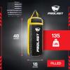PROLAST 4Ft 135Lb XL Heavy Punching Boxing Bag for Adults, MMA, Martial Arts, Muay Thai, Kicking, Strength Training Equipment, Filled, New Edition Logo, Black and Yellow view 4