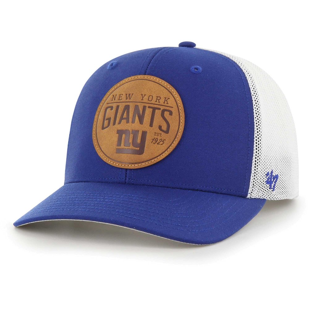 47 Men's Royal New York Giants Leather Head Flex Hat