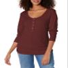 WR LS THRML SNAP HNLY:BRGUNDY, XS, Burgundy view 1