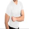 CCW Tactical Concealed Carry Holster Shirt | Quick Access Open Pocket with Large Storage | All Season Moisture Wicking Compression Shirt | Mens V-Neck, White 3XL view 3