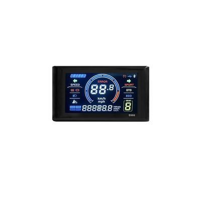 Vogely Electric Bike Display 24V-72V Waterproof LCD Display S966 Electric Bike Controller Panel Dashboard,SM Connector Easy Install Easy to Use, black
