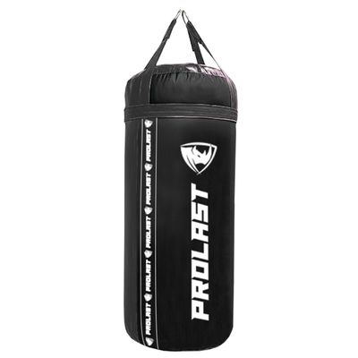 PROLAST 4Ft 135Lb XL Heavy Punching Boxing Bag for Adults, MMA, Martial Arts, Muay Thai, Kicking, Strength Training Equipment, Filled, New Edition Logo, Black