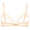 YOOJIA Women Soft Sheer Lace Mesh Floral Lingerie Underwear Nipple Split Unlined Bra Top Nude Large view 2
