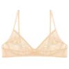 YOOJIA Women Soft Sheer Lace Mesh Floral Lingerie Underwear Nipple Split Unlined Bra Top Nude Large view 3