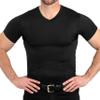 CCW Tactical Concealed Carry Holster Shirt | Quick Access Open Pocket with Large Storage | All Season Moisture Wicking Compression Shirt | Mens V-Neck, Black 3XL view 1
