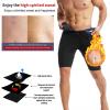 Sauna Shorts for Men, Thermo Sweat Compression Shorts, Men's Workout Leggings Stretch High Waist Fat Burning Tummy Pants, 4XL/5XL,Silver view 2