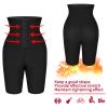 Sauna Shorts for Men, Thermo Sweat Compression Shorts, Men's Workout Leggings Stretch High Waist Fat Burning Tummy Pants, 4XL/5XL,Silver view 3