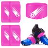 Patelai 4 Pcs Soccer Cleat Lace Cover Football Shoe Band Soccer Shoe Cover Football Cleat Bands Youth Adult for Season (Kids,Purple) view 1