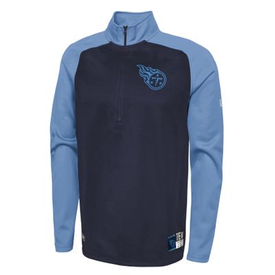 Outerstuff NFL Men's Tennessee Titans Performance 1/4 Zip Pullover Fleece Top, O-Line Size M