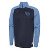 Outerstuff NFL Men's Tennessee Titans Performance 1/4 Zip Pullover Fleece Top, O-Line Size M view 1