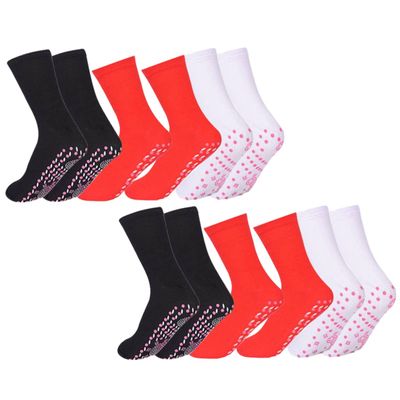 INOOMP 6pairs Self-Heating Winter Socks for Men and Women Warm Soft Reusable Thermal Socks for Outdoor Activities Cold Feet and Comfort