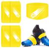 Patelai 4 Pcs Soccer Lace Band Cleat Cover Youth Adult, Kids, Yellow view 1