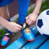 Patelai 4 Pcs Soccer Lace Band Cleat Cover Youth Adult, Kids, Blue, Black view 3