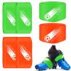 Patelai 4 Pcs Soccer Cleat Lace Cover Football Shoe Band Soccer Shoe Cover Football Cleat Bands Youth Adult for Season (Kids,Green,Orange) view 1