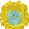 HSTiSan Toddler Girls Clothes Sets Long Sleeve Cotton Athletic Clothing Outfit Kids 2 Piece Fall Sunflower Sweatshirt Yellow 12-18M view 3