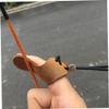 Healeved 3pcs Archery Finger Cover Cowhide Thumb Guard Buckle Finger Protectors for view 4
