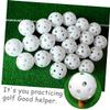 INOOMP 60pcs Air Flow Hollow Golf Training Balls for Practice Lightweight Design for Swing Training Simulates True Ball Flight for Daily Practice view 2