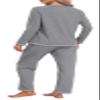 MoFiz Women's Pajamas Sets Long Sleeve Sleepwear 2 Piece Pjs Lightweight Lounge Set with Pockets Grey L view 3