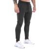 MESSIYO Muscle Fitness Pants Mens Back Hanging Towel Feet Training Pants Sweat Pants for Running (Black, M) view 1