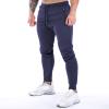 MESSIYO Muscle Fitness Pants Mens Back Hanging Towel Feet Training Pants Sweat Pants for Running (Black, M) view 3