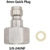 Paintball PCP 12g Refillable CO2 Cartridge 20mpa with 8mm Male Quick Disconnect Plug 3/8"-24UNF view 4