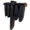 Hammy3DPrints Mount for Glock 9mm/357/40 Mags - Wall | Magazine Holder Storage Rack (4 Mag, Black) view 1