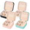 MFXIP Travel Jewelry Case Small Jewelry Box Jewelry Organizer Storage Case Portable PU Leather Mini Jewelry Travel Case for Girls Womens Earring, Necklace, Rings,Bracelets view 1