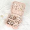 MFXIP Travel Jewelry Case Small Jewelry Box Jewelry Organizer Storage Case Portable PU Leather Mini Jewelry Travel Case for Girls Womens Earring, Necklace, Rings,Bracelets view 2