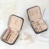 MFXIP Travel Jewelry Case Small Jewelry Box Jewelry Organizer Storage Case Portable PU Leather Mini Jewelry Travel Case for Girls Womens Earring, Necklace, Rings,Bracelets view 4