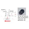 1 Tools with 100pcs #8-9-8.4mm (.294 Length Under Flange x 1/4" Outside Diameter) Brass Black Eyelets Rivets for 0.08" Kydex Holster view 4