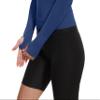 MathCat Seamless Workout Shirts for Women, Long Sleeve Workout Tops for Women, Yoga Sports Athletic Gym Tops Navy view 4