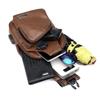Sling Crossbody Bag for Men and Women. Hiking Daypack Multipurpose Cross body chest bag. (Brown) view 1