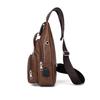 Sling Crossbody Bag for Men and Women. Hiking Daypack Multipurpose Cross body chest bag. (Brown) view 2