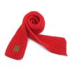 BEARUN Kids Knit Scarf Winter Fashion Solid Color Toddler Baby Scarves Wrap Neck Warmer Red view 1