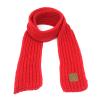 BEARUN Kids Knit Scarf Winter Fashion Solid Color Toddler Baby Scarves Wrap Neck Warmer Red view 2