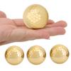 Balls BallGolden,4Pcs Professional Gold Plated Ball Accessories,Double Layer Gold Plating Balls,Portable Ball Accessory Double Laye Ball for Golfers and view 2