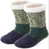 Anlisim Women Slipper Socks Fluffy Fuzzy Thermal Warm Thick Winter Cabin Cozy Comfy Soft Fleece Home Grips Gift Socks Stocking Stuffers(Gradient Green) view 1