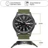 BOSHIYA Men's Military Tactical Field Watches Outdoor Sports/Work Watch Waterproof Analogue Quartz Watches Minimalist Lightweight Nylon Watch - Imported Japanese Movement/40mm Waterproof/Date Display view 3