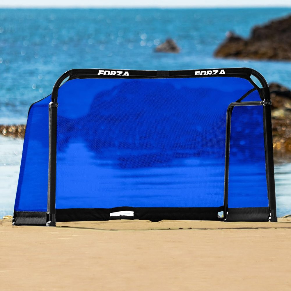 FORZA Replacement Beach POD Goal Nets [3X Sizes, 9X Colours] | Replacement Soccer Nets (5ft x 3ft, Electric Blue)