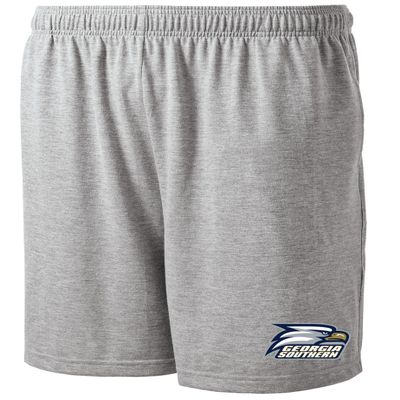 J2 Sport Georgia Southern Shorts with Pocket, NCAA Cotton Collegiate Jersey Short, Grey