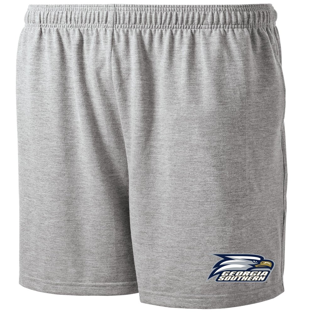 J2 Sport Georgia Southern Shorts with Pocket, NCAA Cotton Collegiate Jersey Short, Grey
